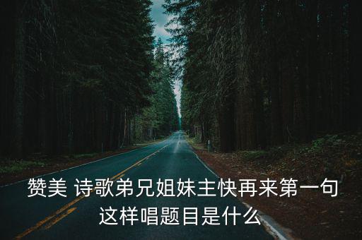 基督教贊美詩(shī)歌,歌唱贊美神的歌，愿上帝保佑你我
