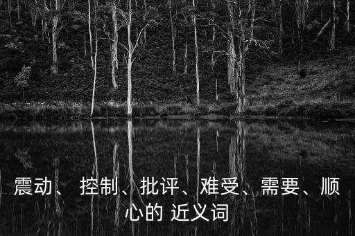 震動(dòng)、 控制、批評(píng)、難受、需要、順心的 近義詞