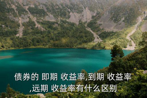 即期收益率,即期收益率零利率中間無利息國債最終結(jié)算收益