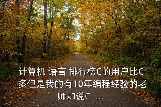 計算機語言排行榜,寫程序最多的人可能是java