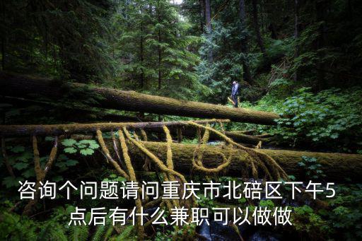 咨詢個(gè)問(wèn)題請(qǐng)問(wèn)重慶市北碚區(qū)下午5 點(diǎn)后有什么兼職可以做做