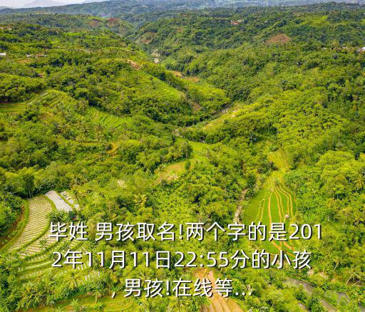 畢姓男孩起名,第二集（新傳媒19）