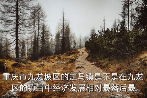 重慶市九龍坡區的走馬鎮是不是在九龍區的鎮當中經濟發展相對最落后最