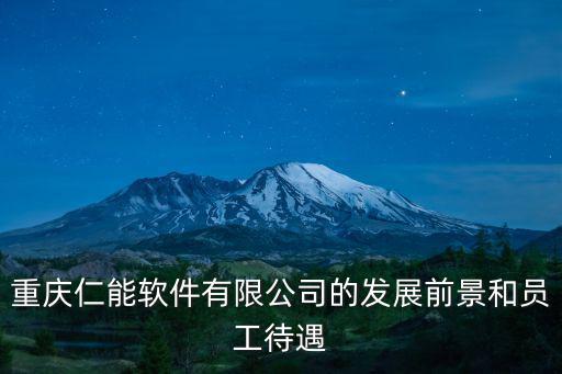 重慶仁能軟件有限公司的發(fā)展前景和員工待遇