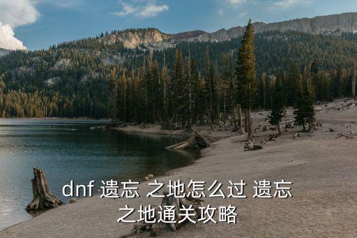  dnf 遺忘 之地怎么過 遺忘 之地通關攻略