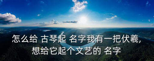 怎么給 古琴起 名字我有一把伏羲,想給它起個文藝的 名字