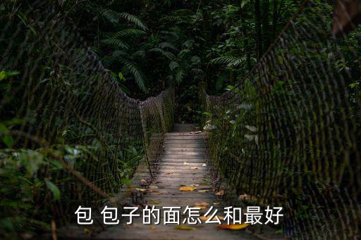 包 包子的面怎么和最好