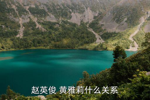 黃雅莉,雅麗不怕》黃雅莉與趙英俊多年老朋友