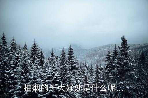抽煙的十大好處是什么呢…