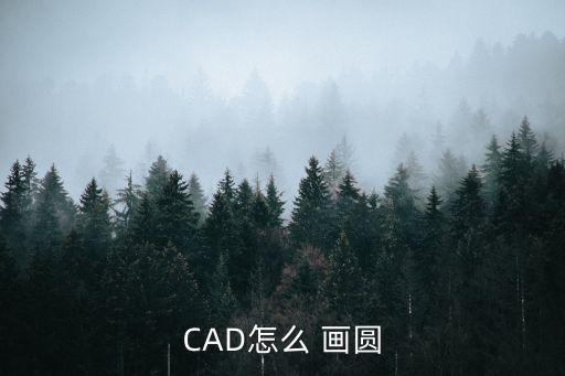 CAD怎么 畫圓