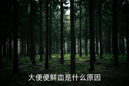 大便便鮮血是什么原因