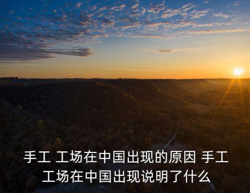  手工 工場在中國出現的原因 手工 工場在中國出現說明了什么