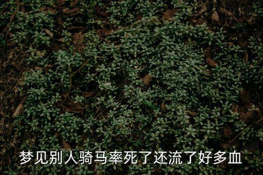 夢(mèng)見(jiàn)別人騎馬，夢(mèng)見(jiàn)別人騎馬走了是不是有什么預(yù)示呢