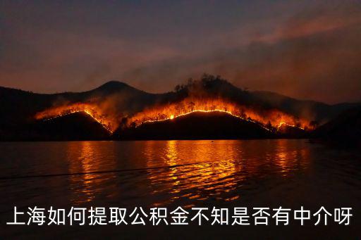 上海如何提取公積金不知是否有中介呀