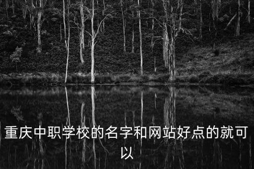 重慶中職學校的名字和網站好點的就可以