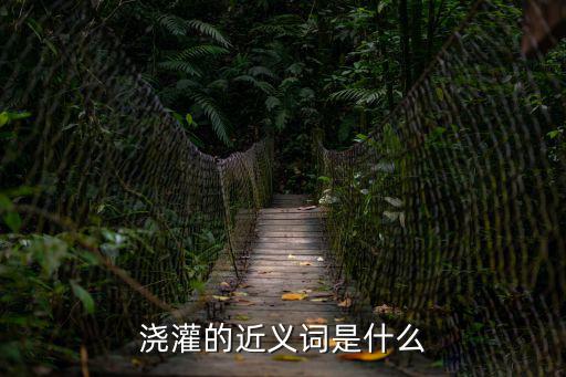 澆灌的近義詞是什么