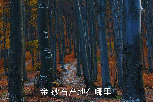 金 砂石產地在哪里
