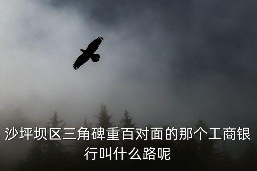 工商銀行重慶市沙坪壩區嘉興小龍坎，沙坪壩區三角碑重百對面的那個工商銀行叫什么路呢