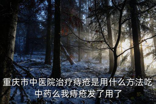 重慶市中醫院 膏藥，請教我應當看什么科或作什么檢查