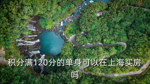 積分滿120分的單身可以在上海買房嗎