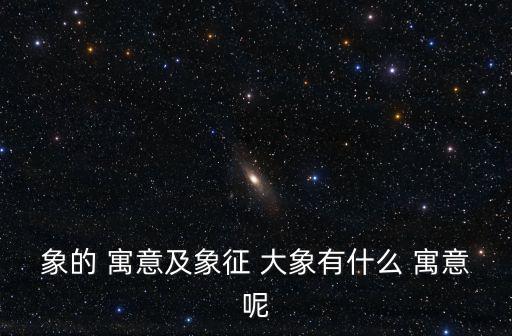 象的 寓意及象征 大象有什么 寓意呢
