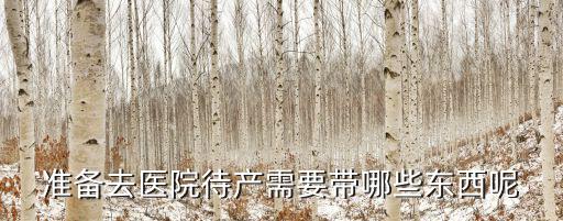 準備去醫院待產需要帶哪些東西呢