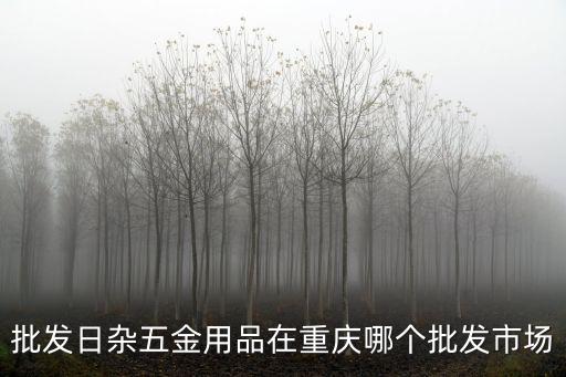 批發日雜五金用品在重慶哪個批發市場