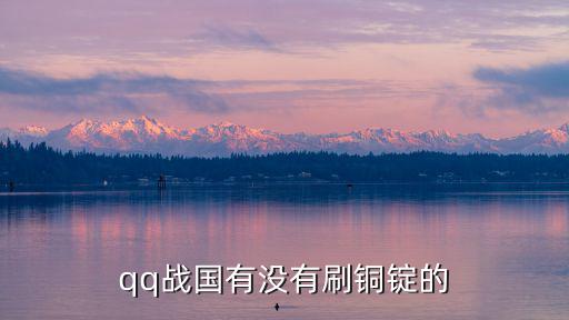 qq戰國有沒有刷銅錠的