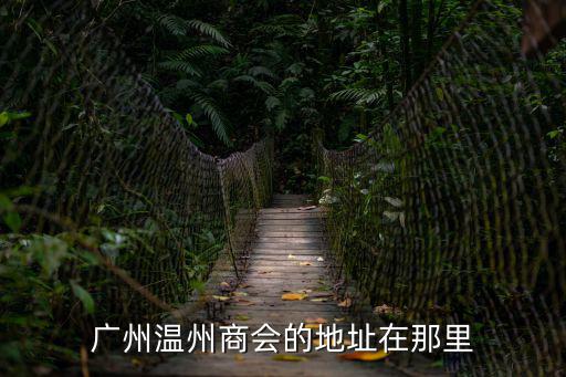 廣州溫州商會的地址在那里