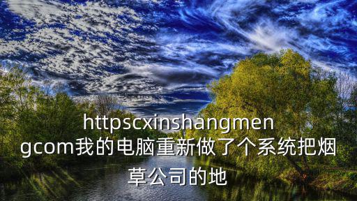 httpscxinshangmengcom我的電腦重新做了個系統把煙草公司的地
