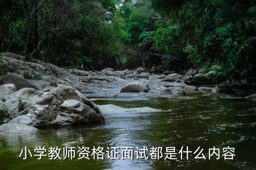 小學(xué)教資面試，小學(xué)教師資格證面試都是什么內(nèi)容