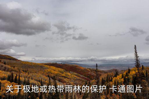 關(guān)于極地或熱帶雨林的保護 卡通圖片