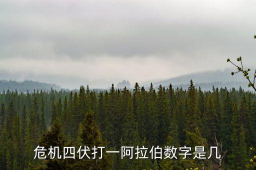 危機(jī)四伏打一阿拉伯?dāng)?shù)字是幾