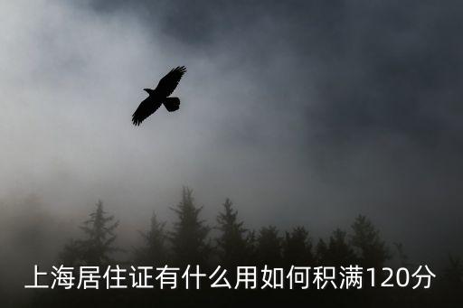 上海居住證有什么用如何積滿120分