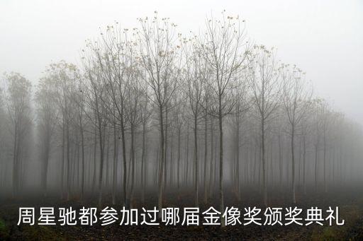 金像獎頒獎典禮，周星馳都參加過哪屆金像獎頒獎典禮