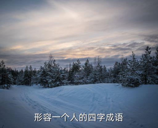 描寫人的四字成語，用四個四字成語描寫人