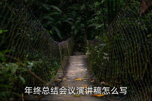 年終總結(jié)會(huì)議演講稿怎么寫