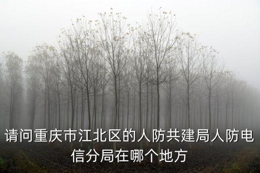 請問重慶市江北區(qū)的人防共建局人防電信分局在哪個地方