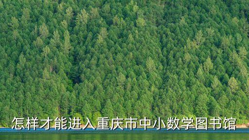 怎樣才能進入重慶市中小數學圖書館