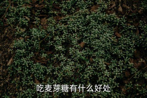吃麥芽糖有什么好處