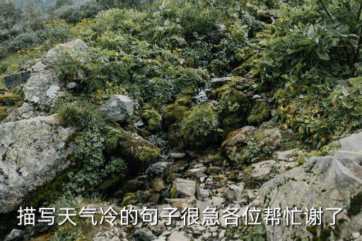 描寫天氣冷的句子很急各位幫忙謝了