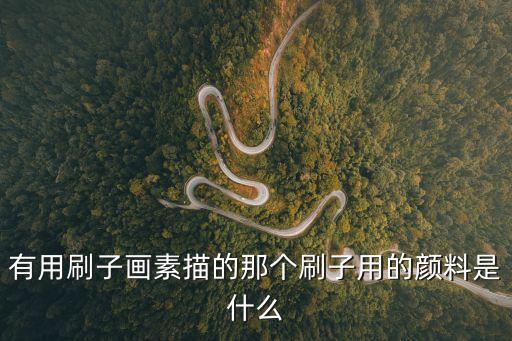 有用刷子畫素描的那個刷子用的顏料是什么