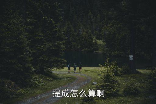  提成怎么算啊