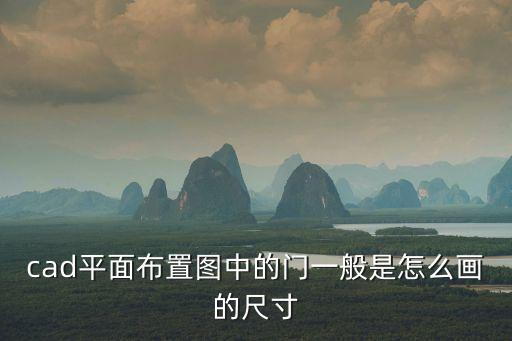 cad平面布置圖中的門一般是怎么畫的尺寸