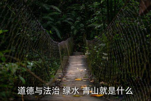綠水青山就是金山銀山