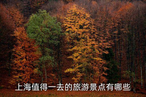 上海值得一去的旅游景點有哪些