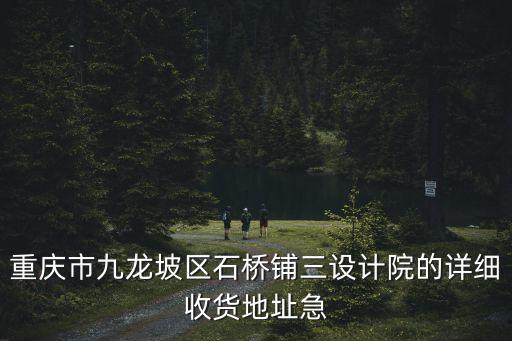 重慶市九龍坡區石橋鋪三設計院的詳細收貨地址急
