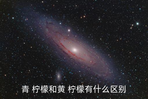 青 檸檬和黃 檸檬有什么區別