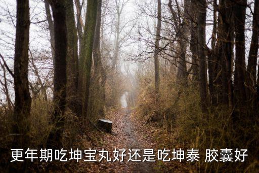 更年期吃坤寶丸好還是吃坤泰 膠囊好