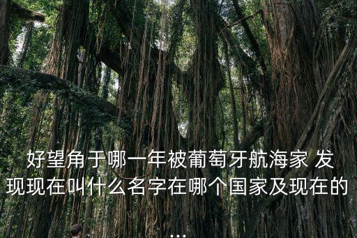 發(fā)現(xiàn)好望角,好望角是非洲最南端?